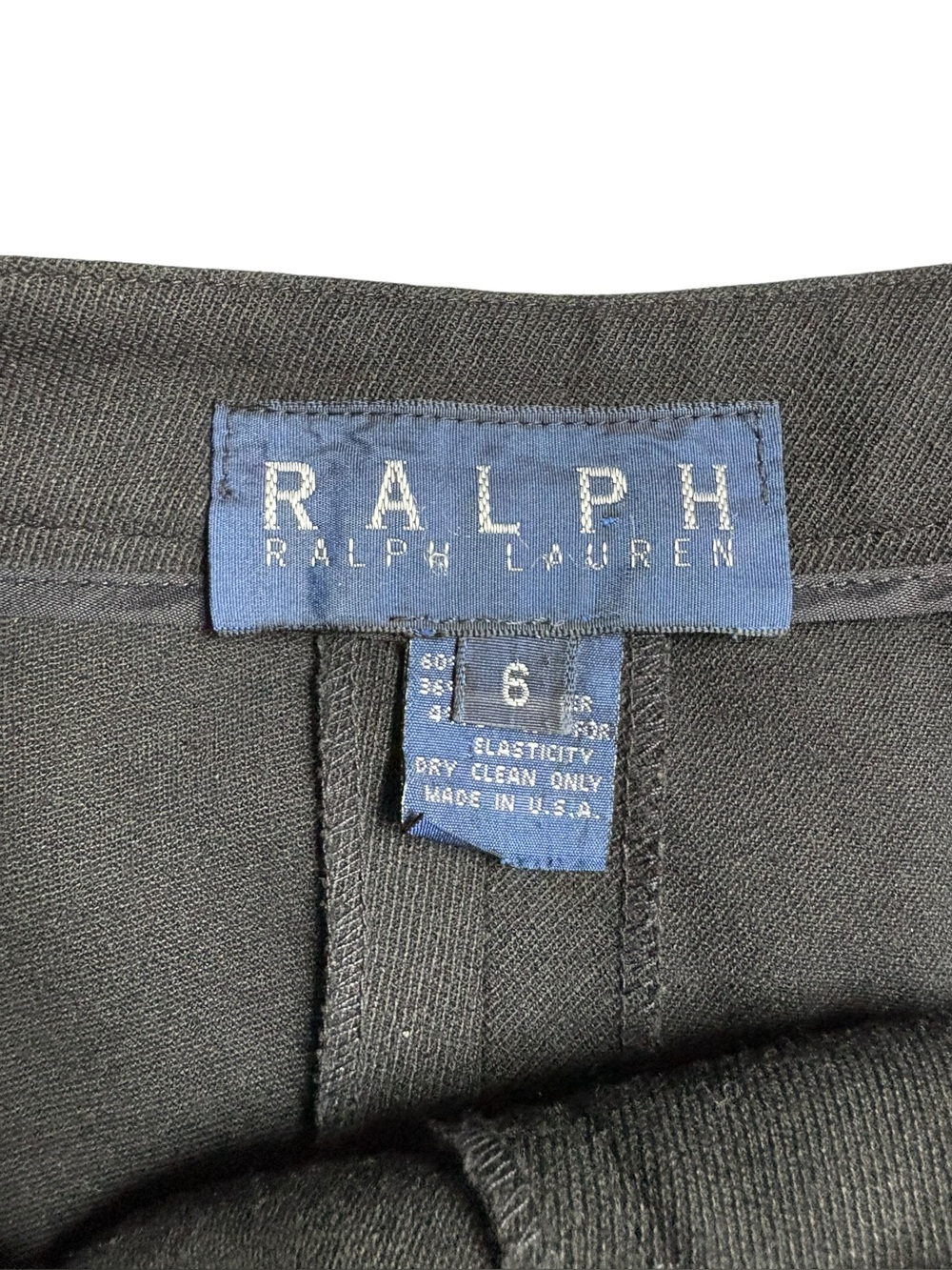 Ralph Lauren Black Straight-Leg Trousers